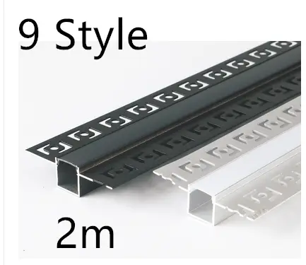 Intelligent Control Flow Strip Light Strip Without Main Frameless Black Titanium Strip Linear
