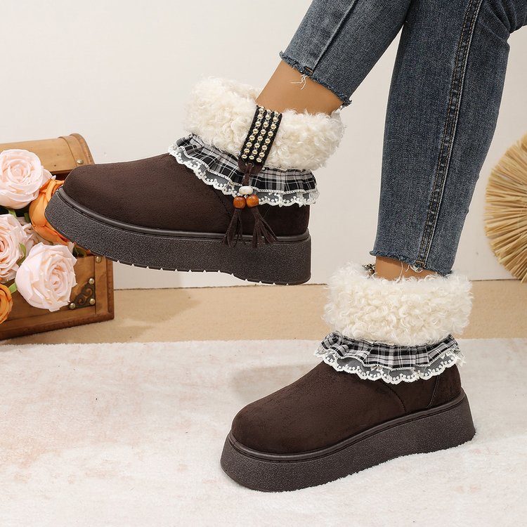 Faux Suede Snow Boots, picture 3 of 4