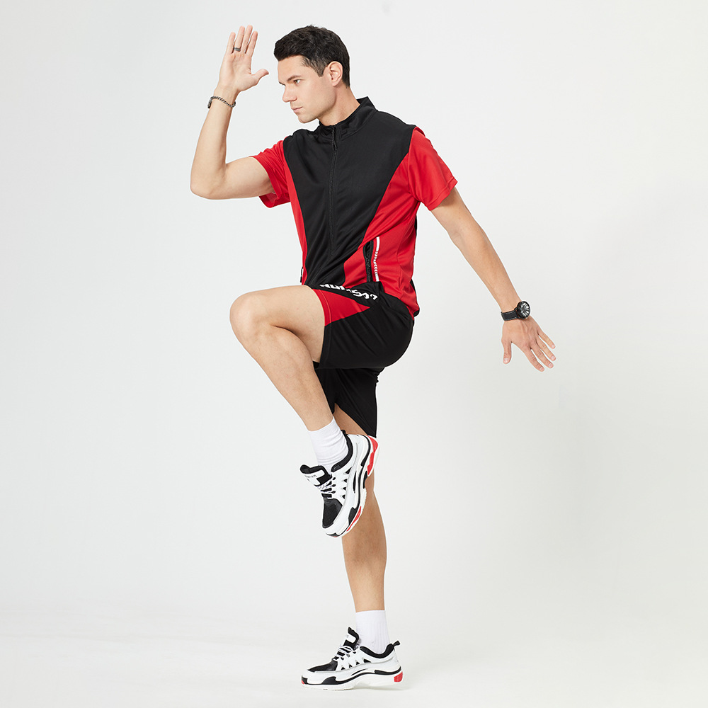 Color Matching Suit Men's Casual Sports Plus Size