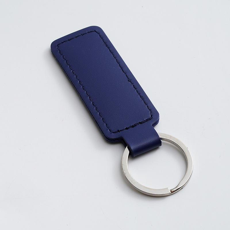 Title 11, Creative PU Leather Keychain Simple DIY Key Ring