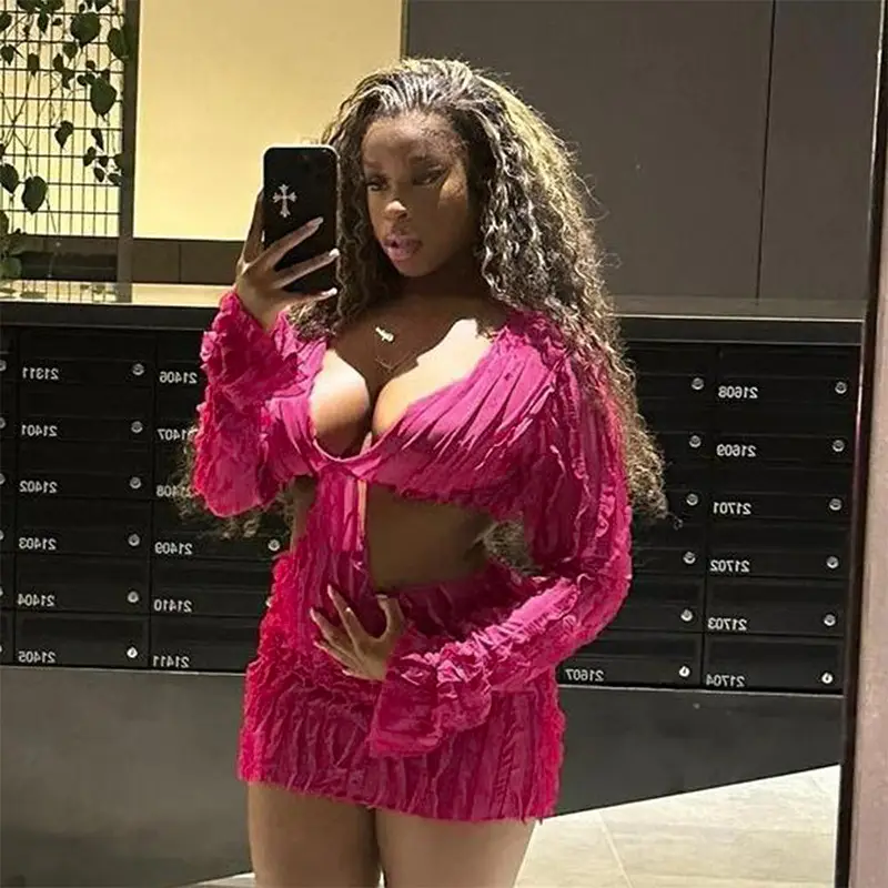 Mesh Wave Pattern Sexy Sheath Dress