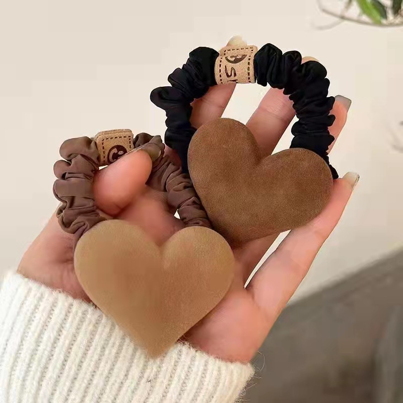 Fashion Simple Love Leather Case Female Headband