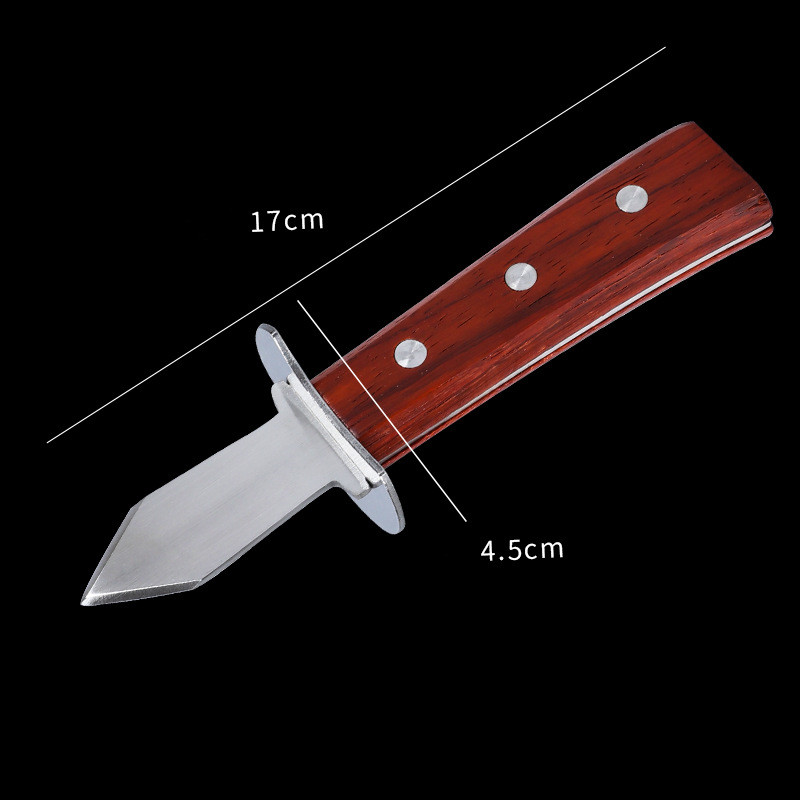 Red wooden handle