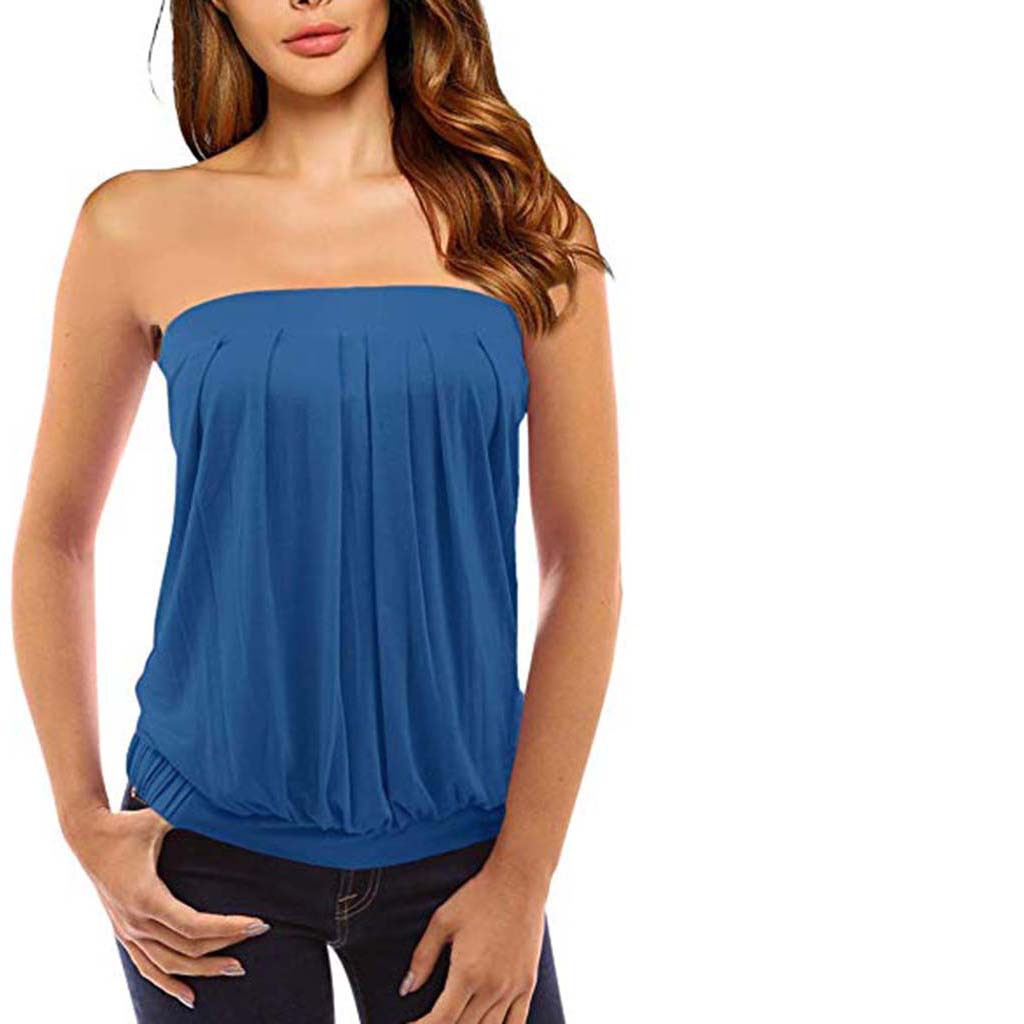New Style Wrapped Chest Sexy Slim Ladies T-Shirt Top
