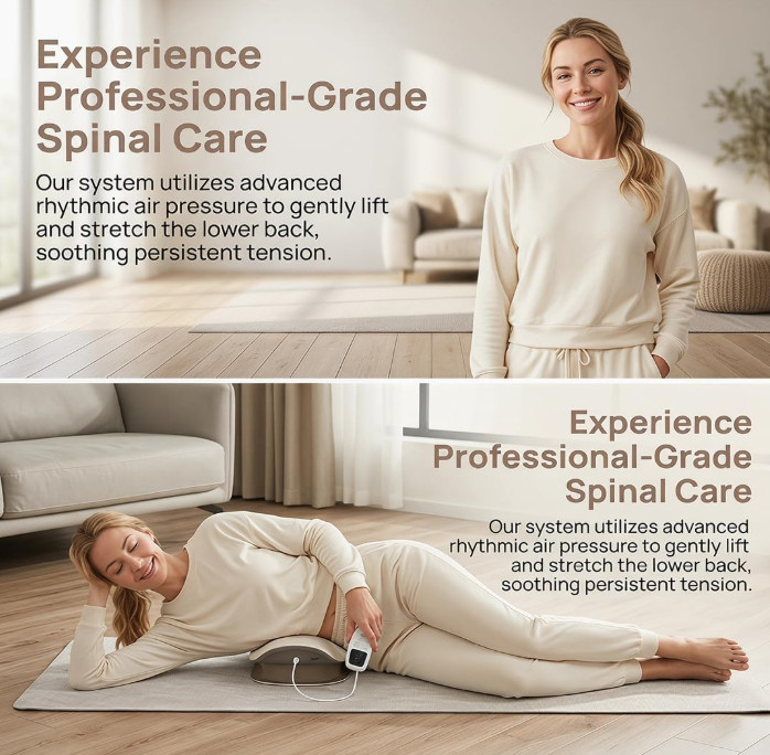 3 Heat Levels Vibration Massager Easy Relieves Lumbar Fatigue Multi-scene Safe