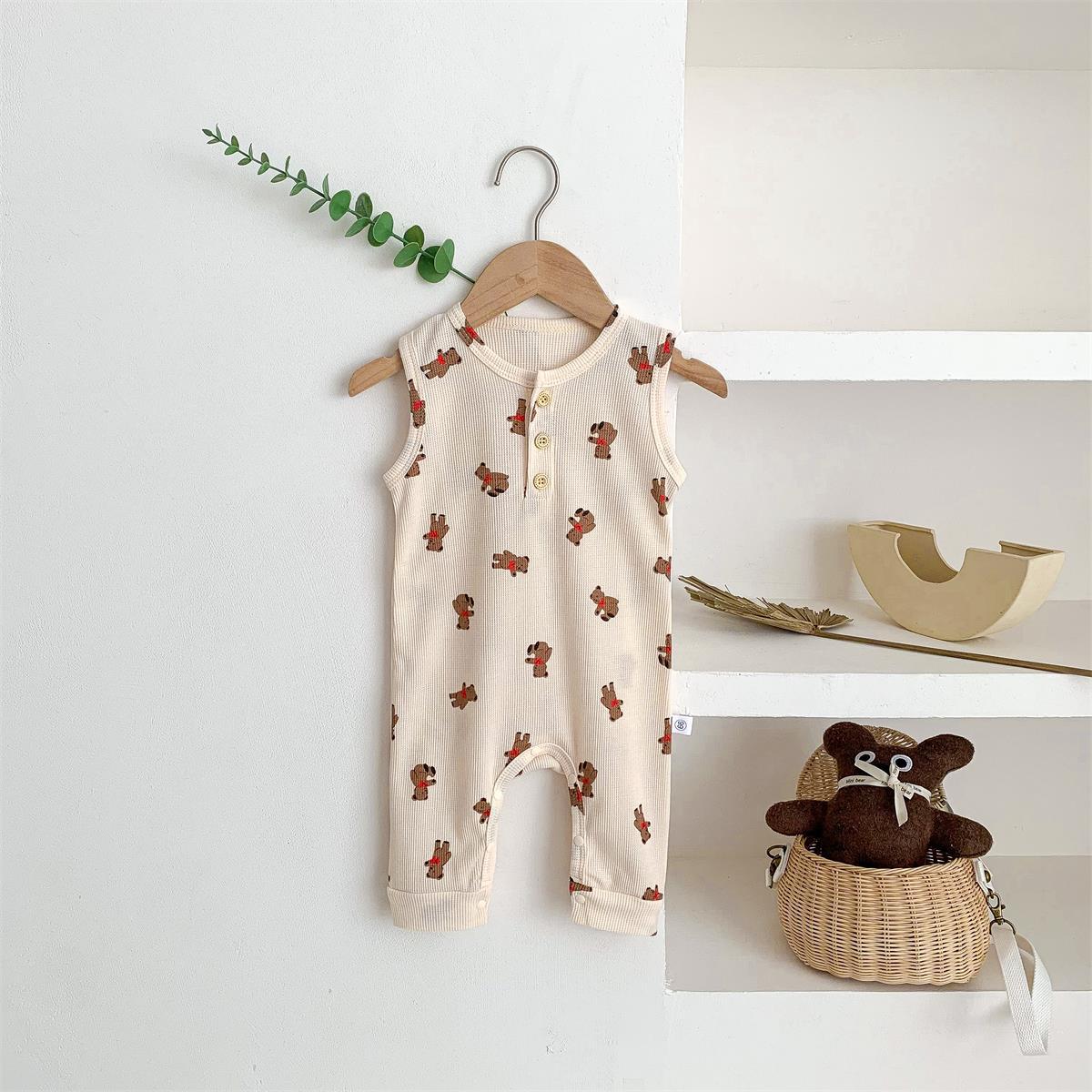 Baby's Summer Sleeveless Vest One-piece Suit