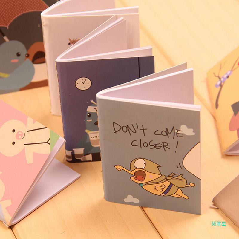 Title 4, Portable Cute Cartoon Kraft Paper Notepad Memo ...