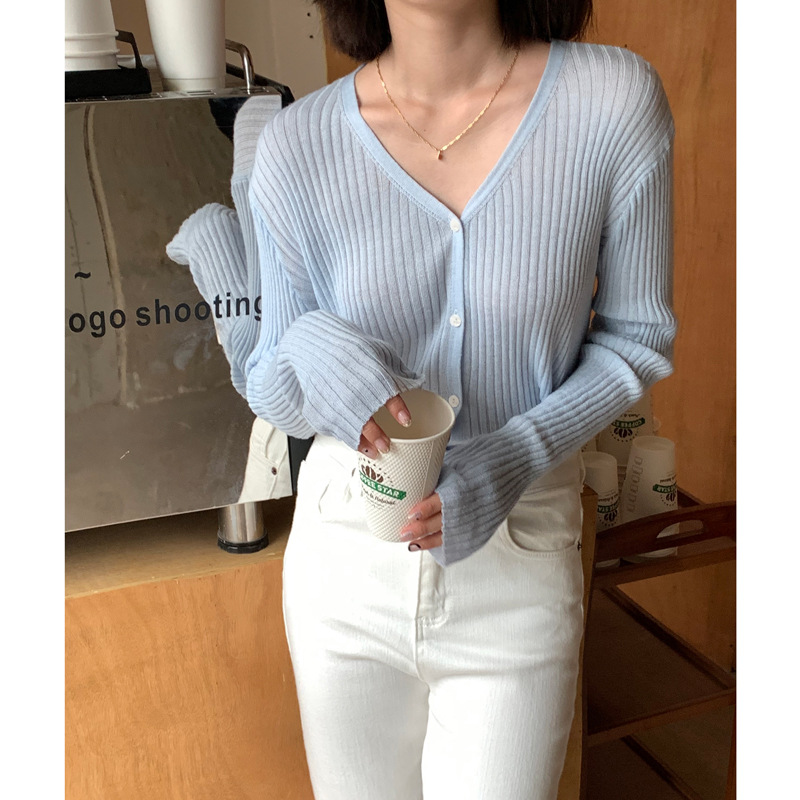 Wool Knitted Cardigan Women's New Lazy Style Long-sleeved Top