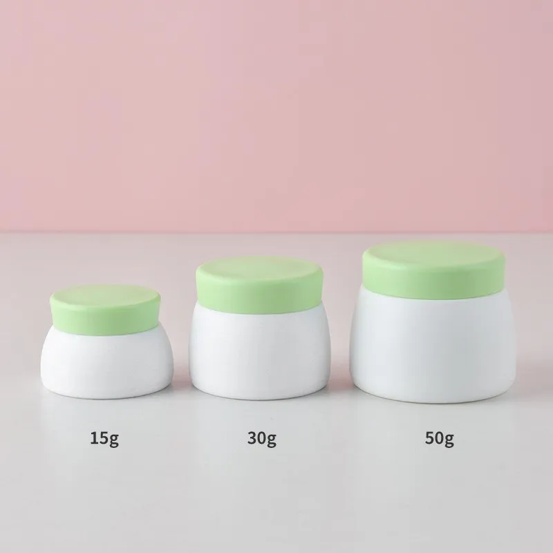 PP Double Cream Box Baby Mask Lotion Bottle Cream Jar - Green