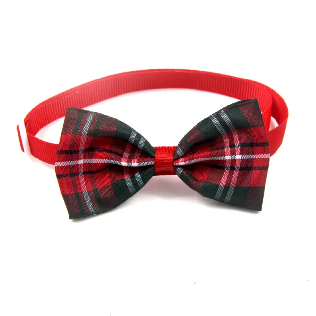 Plaid Pet Tie Cat Dog Scarf Accessories Pet Accessories Vn10611 - Shop at LoveMi