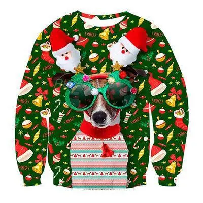 Ugly Christmas Sweater Santa Elf - 1 Style-Xl