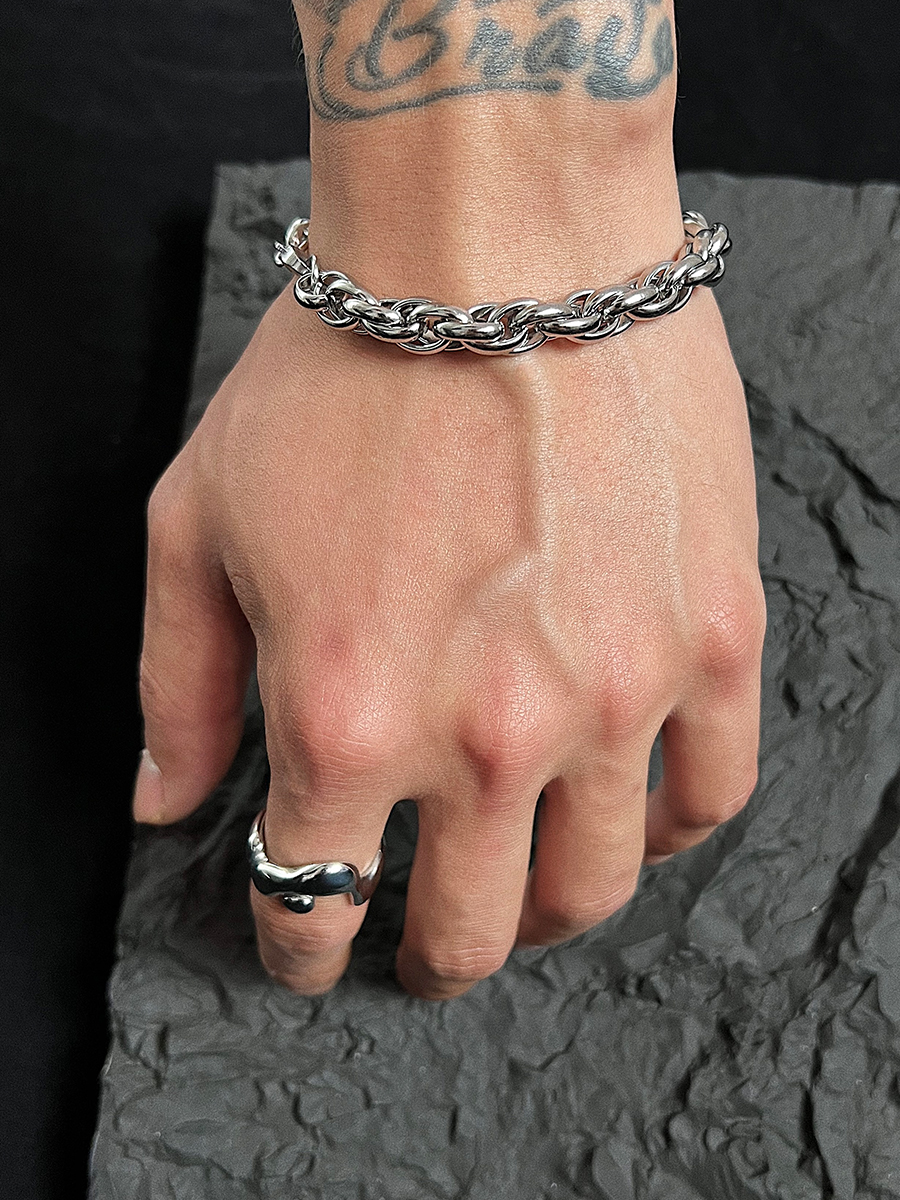 Titanium Steel Non-fading Silver Bracelet