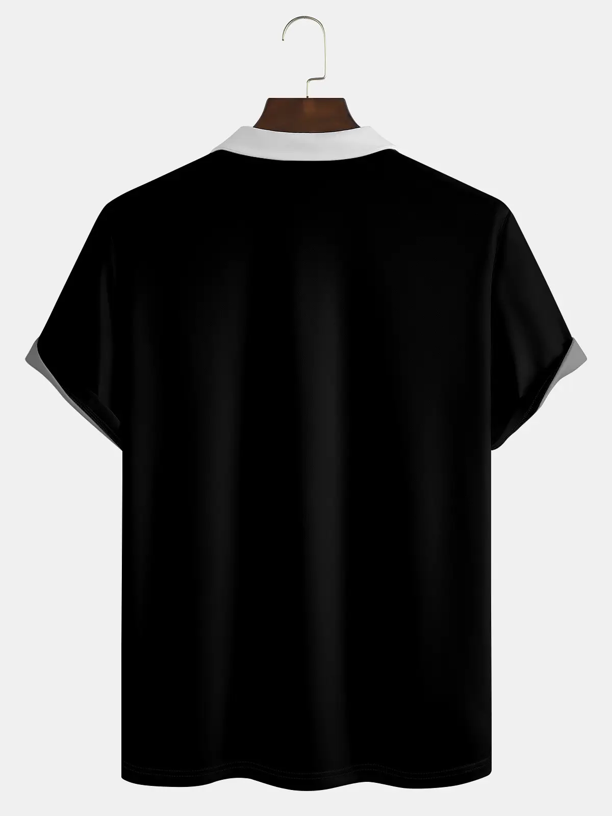 Creative Elements Men's Lapel Short Sleeve Casual