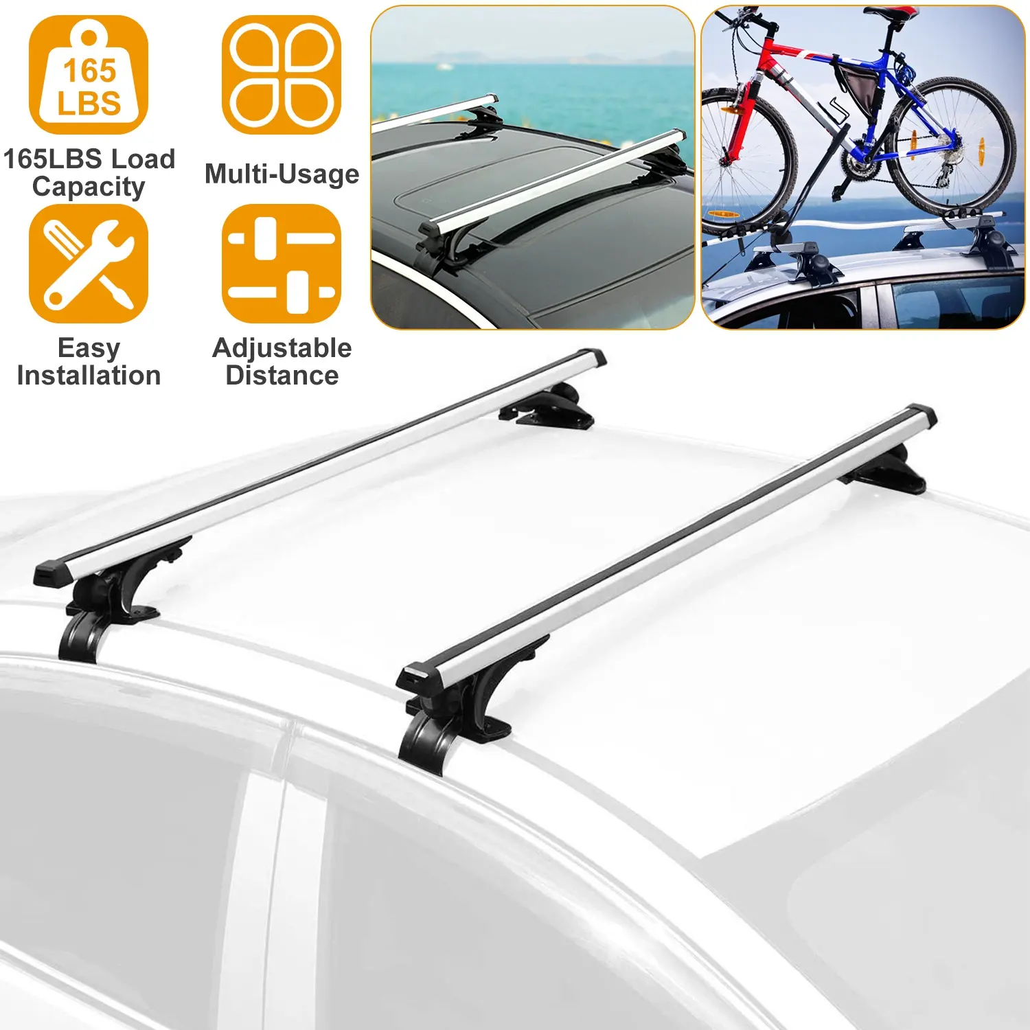 47.24in Universal Top Roof Rack Cross Bar