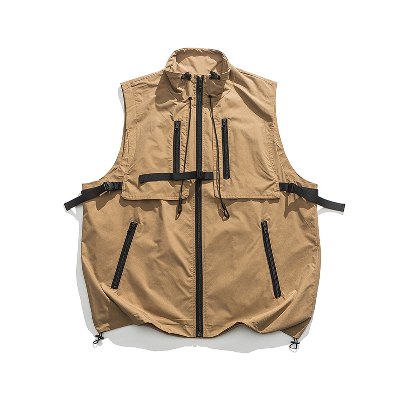 Title 9, Stand Collar Workwear Vest Baggy Coat