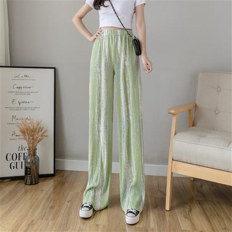 Loose Looking Thin All-match Straight-leg Casual Pants