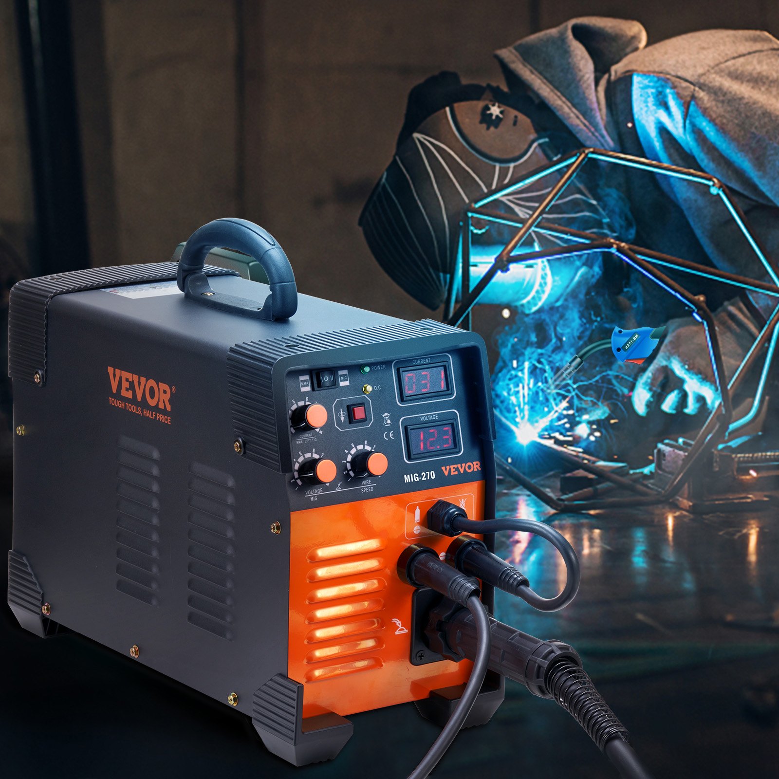 Mig Welder Welding Machine 270A MIG MMA Lift TIG 3 In 1 Welder Combo 110V 220V thumbnail 1