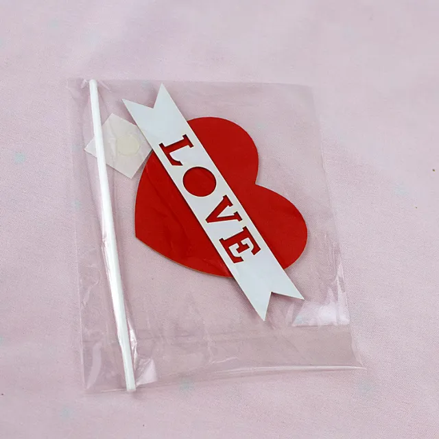 Tanabata, Valentine's Day Cake Decoration Double Decker One Arrow Through The Heart Red - Shop at LoveMi