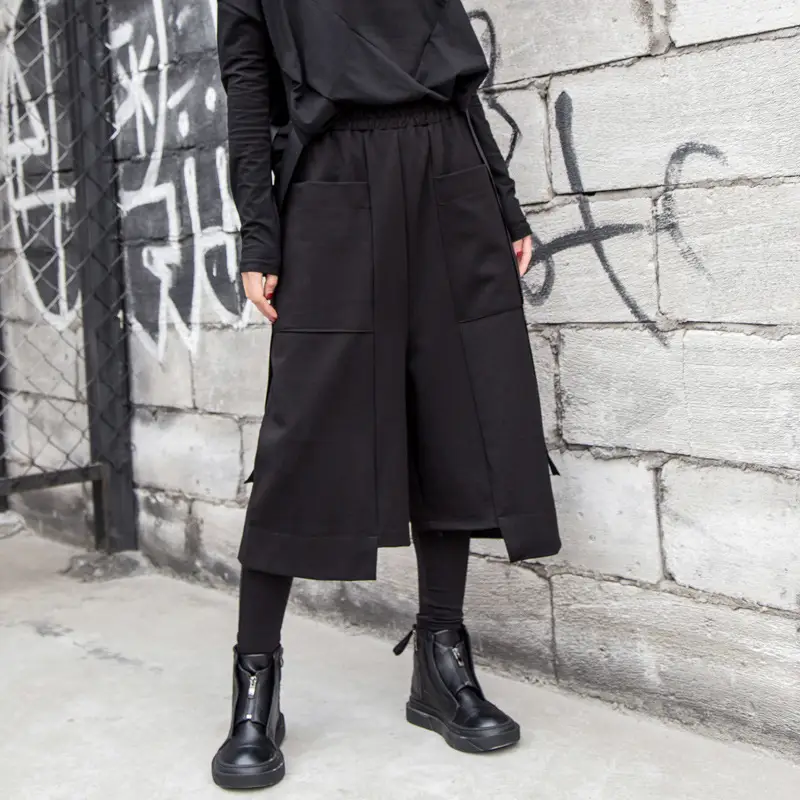 Wide Leg Pants Spring And Autumn Women's Cropped Trousers Casual Loose Straight Leg