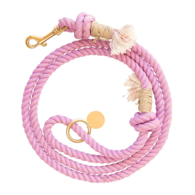Hand Woven Gradual Pet Traction Rope Pink - Shop at LoveMi
