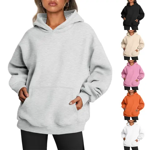 Women's Oversized Hoodies Fleece Loose Sweatshirts with Pocket Long