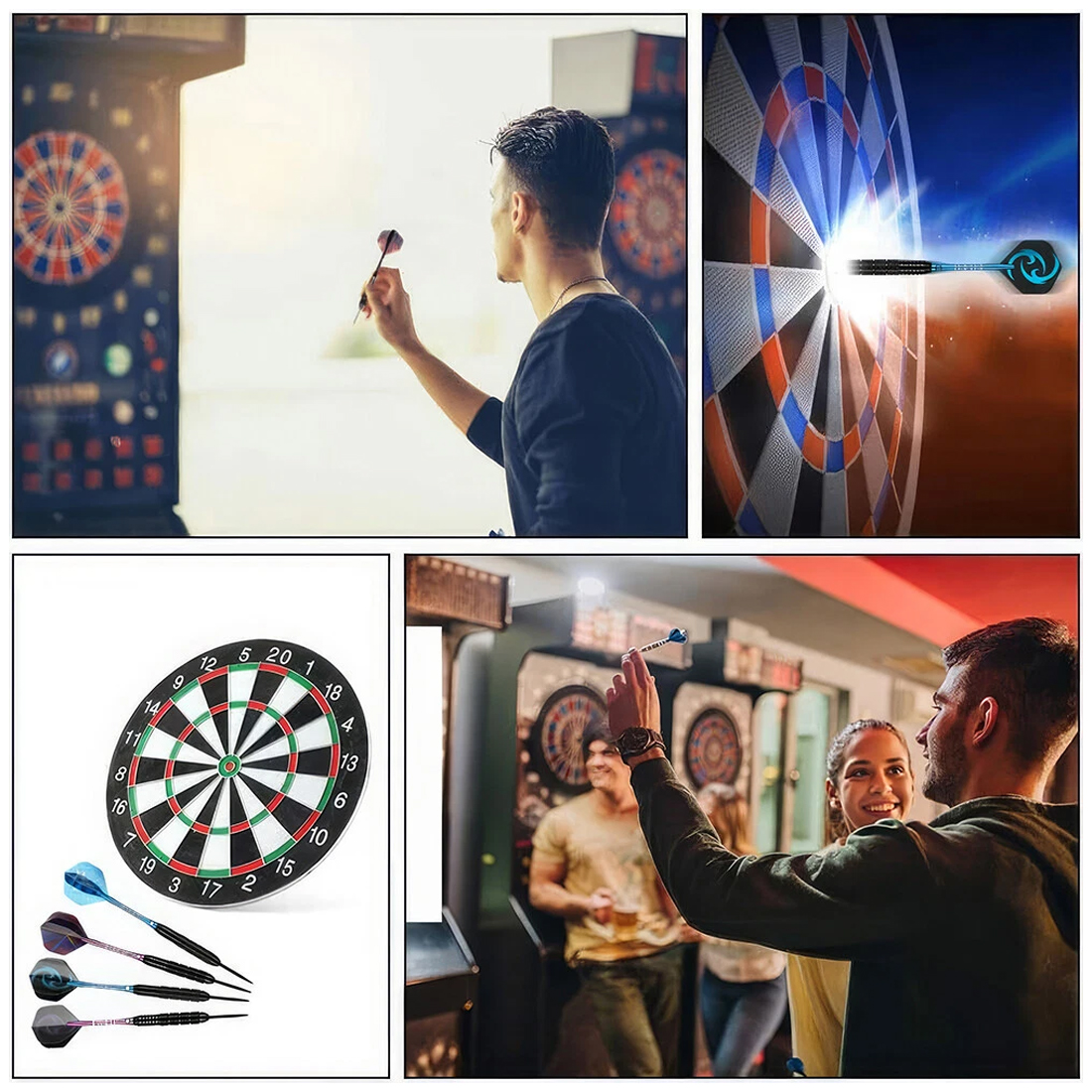 NEW 6 Pack Tungsten Darts Tip Set Steel Shaft 12 Flights With Case UK — image 12