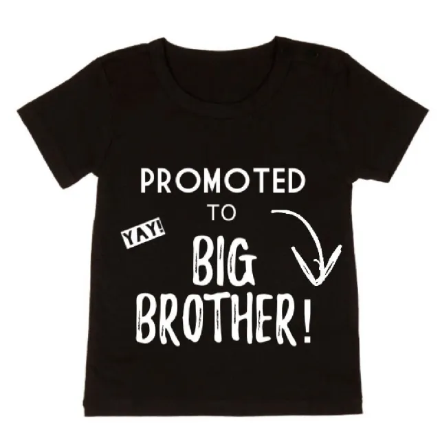 Big Brother T shirt With Black Short Sleeves Black - Shop at LoveMi
