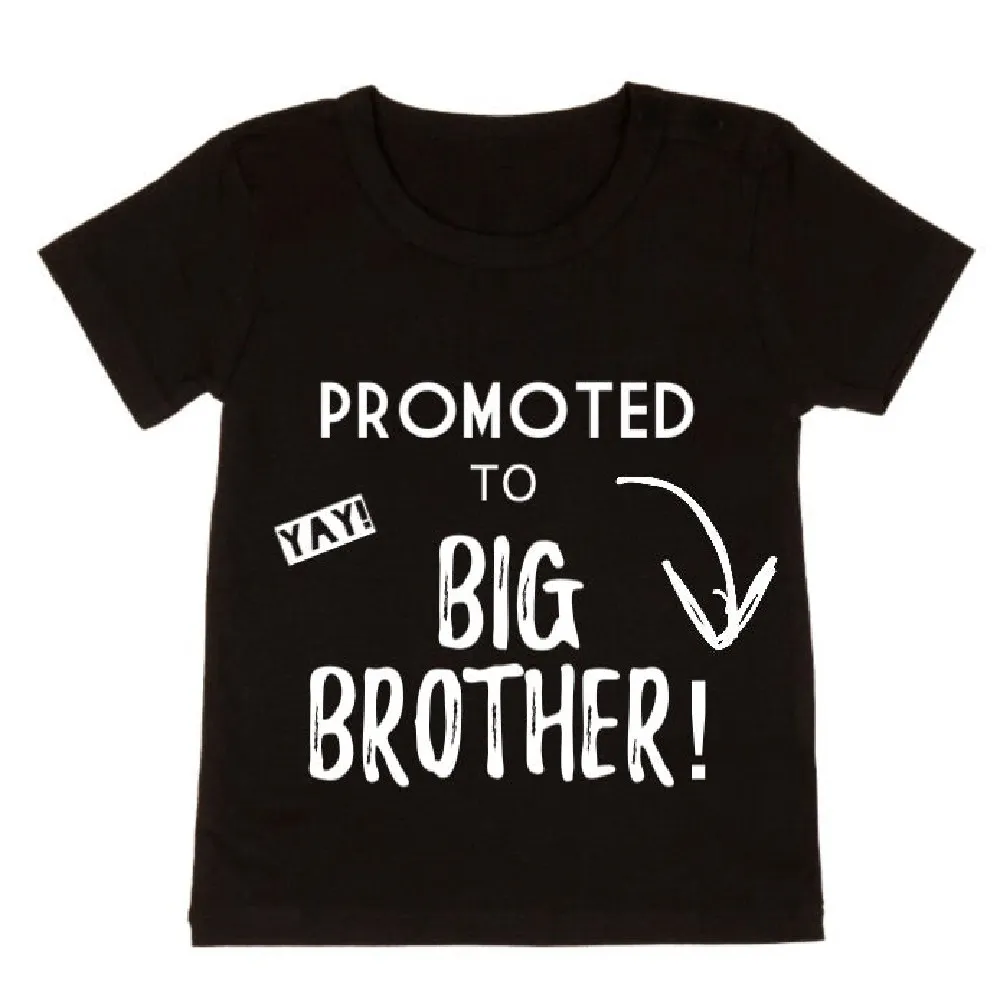 Big Brother T-shirt With Black Short Sleeves - Black
