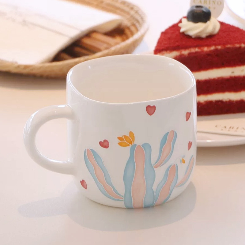 Title 1, Cactus Creative Ceramic Mug Cute Water Cup