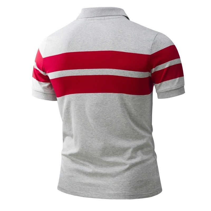 Title 6, Camiseta Polo Masculina Slim-fit Listrada Manga...