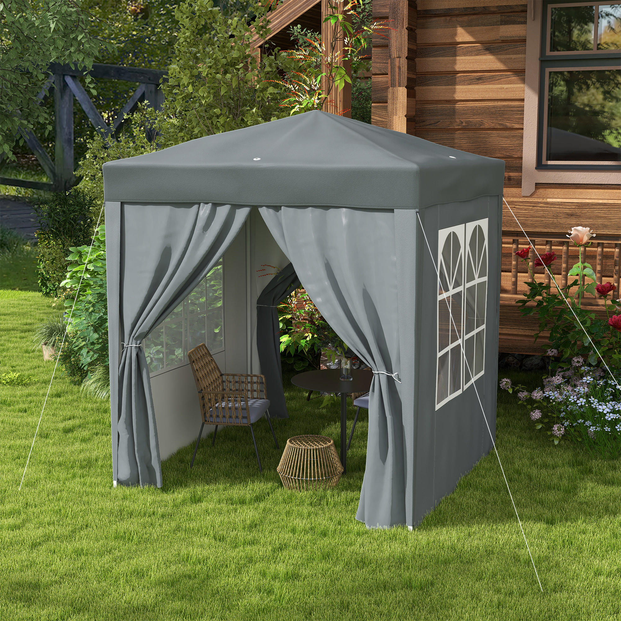 2 X 2-meter Garden Pop-up Pavilion, Wedding Party Tent, Waterproof Sunshade — image 6