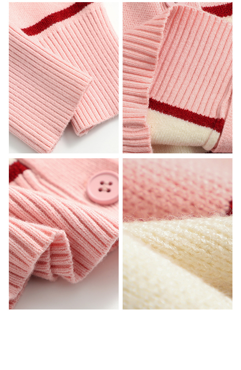 Sweet Halterneck Off-the-shoulder Striped Sweater - Image 5