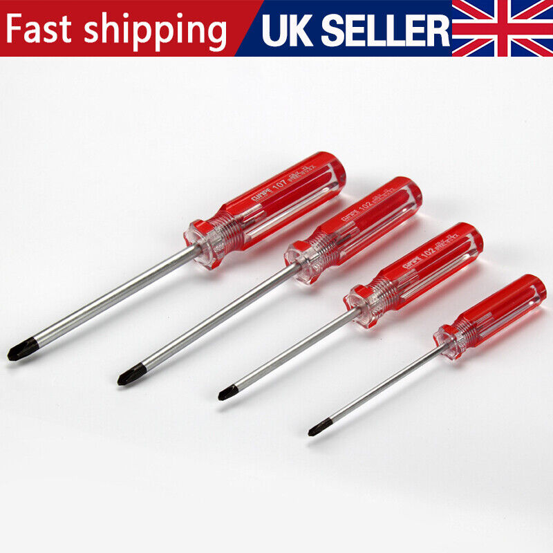 4X 3 4 5 6mm Y-shaped Tri-wing Screwdriver Nonslip Grip Steel Black Magnetic 7