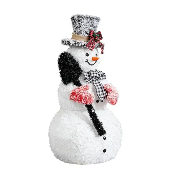 3FT Lighted Snowman Holding Spade Christmas Decorations, Pre lit Holiday Decor With 110 Warm White LED Lights For Xmas Outdoor Indoor Decor Lighted... Default Title - Shop at LoveMi