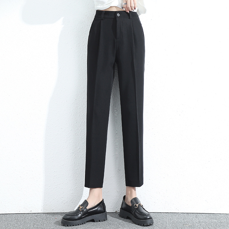 Title 7, Womens Suit Pants High Waist Loose Nine Points...