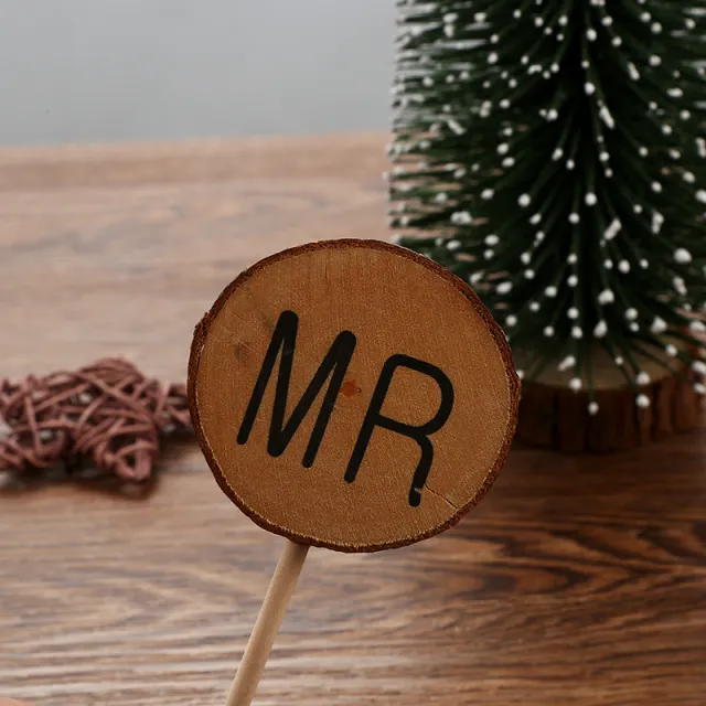 Personalized Wooden Cake Party Decoration Card Mr - Shop at LoveMi