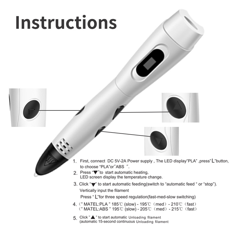 New 3D Printing Pen Painting DIY Creation — foto 2