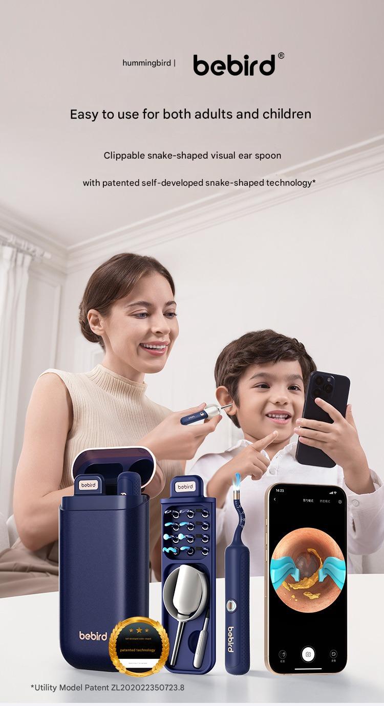 Bebird 3Plus Smart Visual Ear Scoop Wireless WiFi Ear Scoop Ear Cleaning Set Ear Cleaning Tool