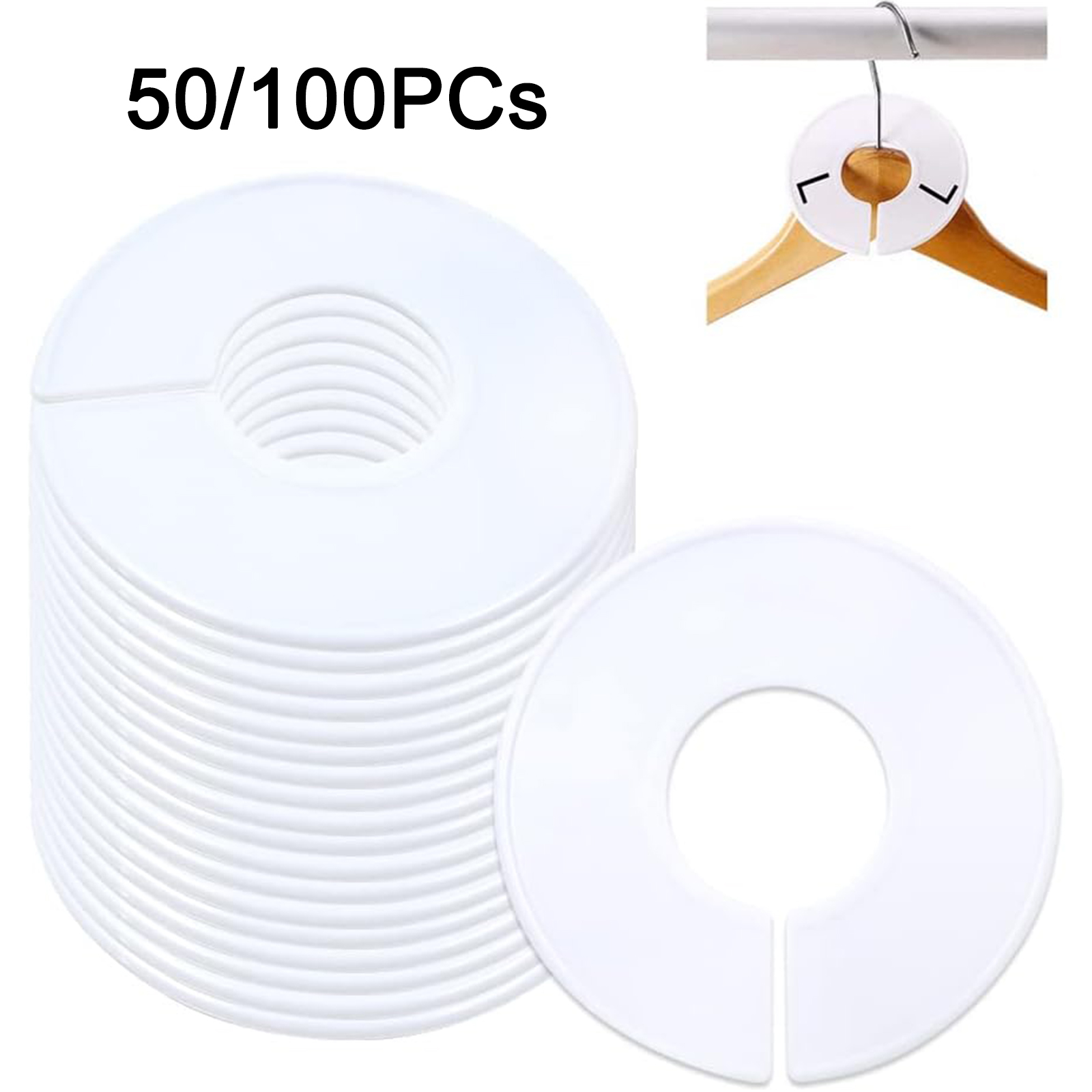Blank Round Closet Size Divider Clothing Organizer Divider