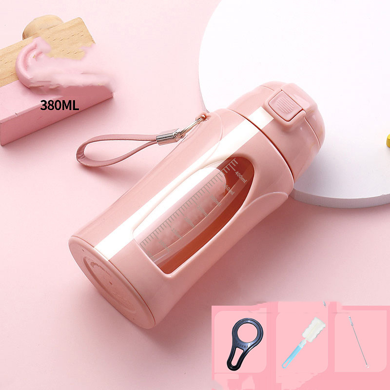 Maternity Straw Drinking Cup Glass High Temperature Resistant With Scale