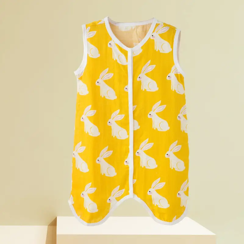 Split-leg Gauze Baby Sleeping Bag Summer Thin Children Sleeping Bag