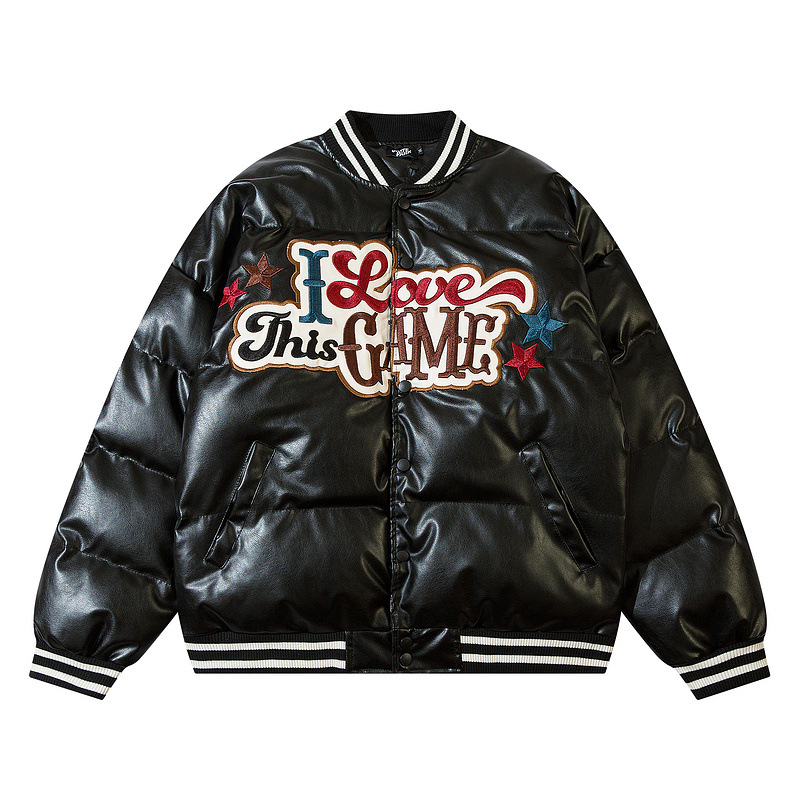 American Street Embroidery Pu Cotton Baseball Uniform