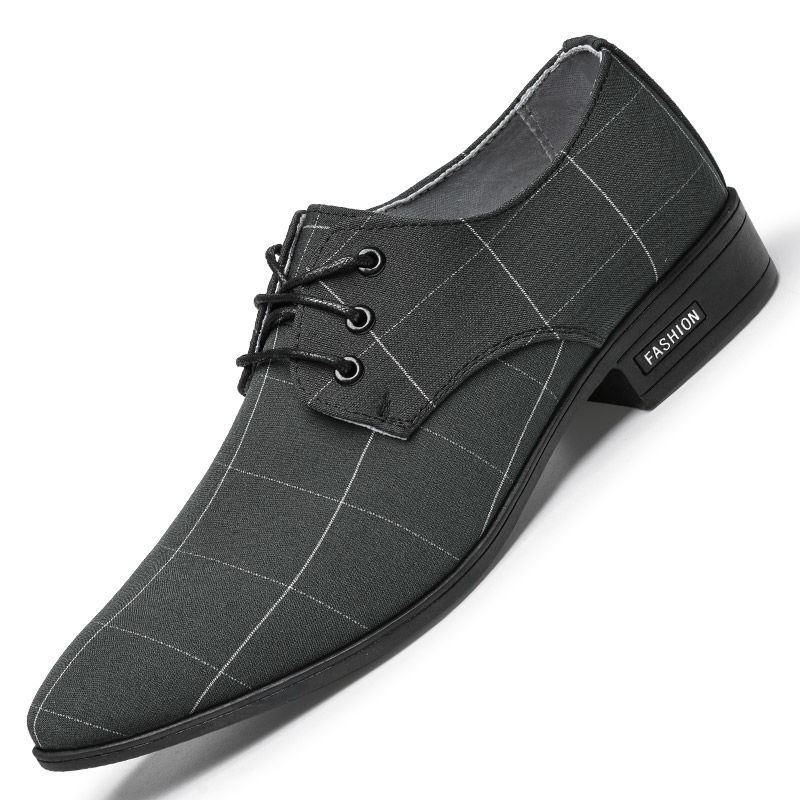 Title 3, Heren canvas casual business schoenen met spits...