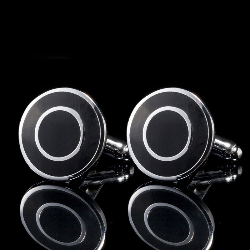 Square Men's Cufflinks Spot Simple French Cuff Buttons — foto 10