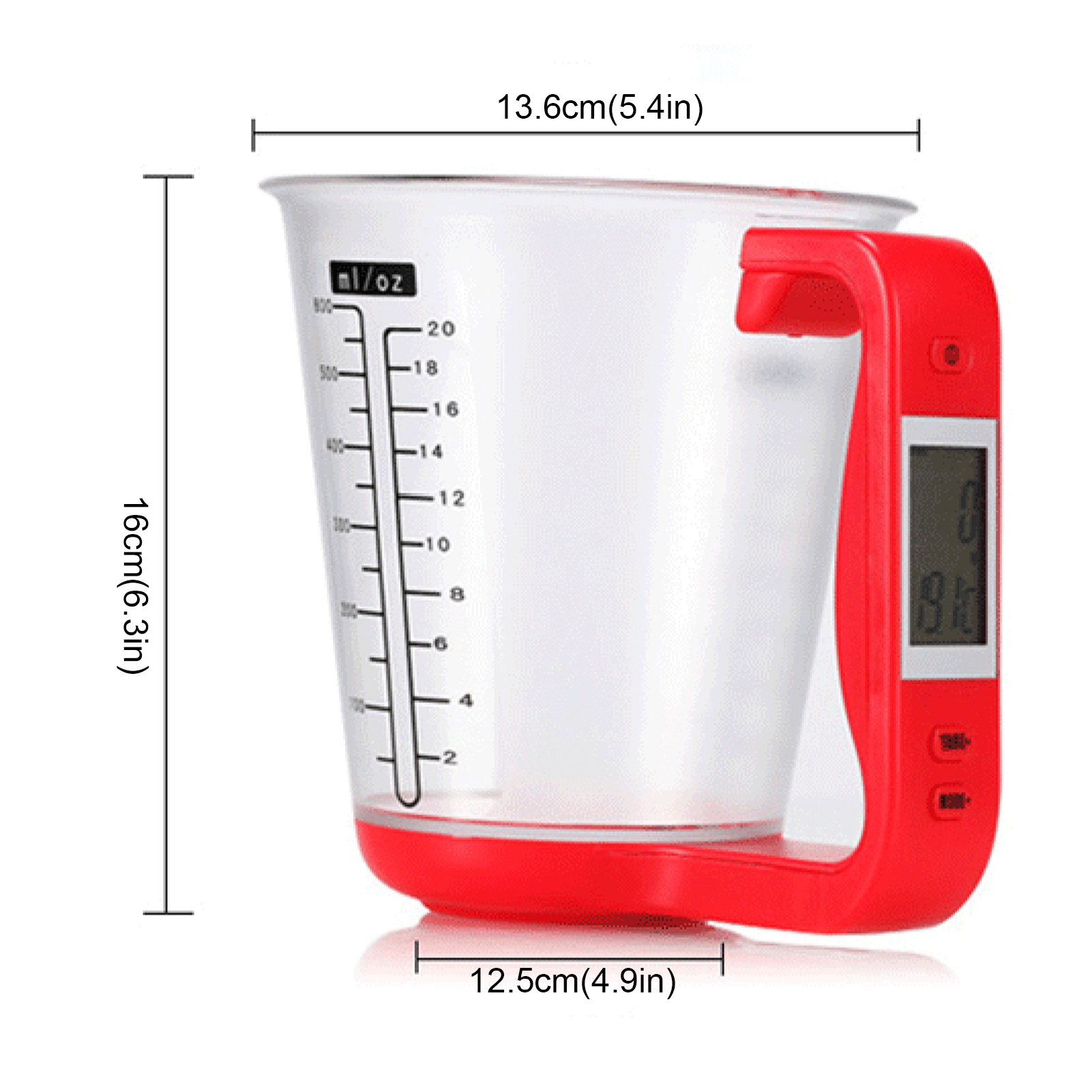 Title 8, Kitchen Scales With LCD Display Digital Beaker ...