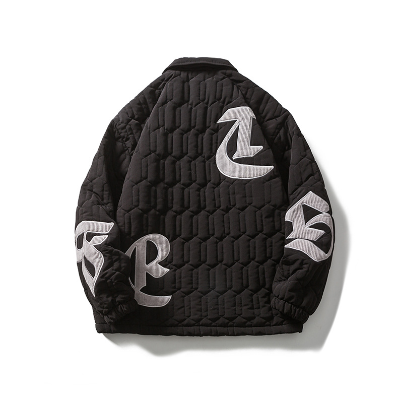 Men's Plastered Rhombus Jacket Padded Coat