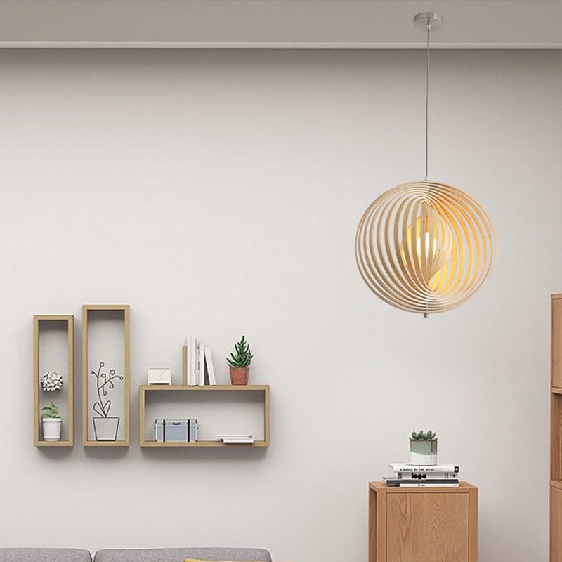 Nordic Rotating Ring Moon Restaurant Chandelier