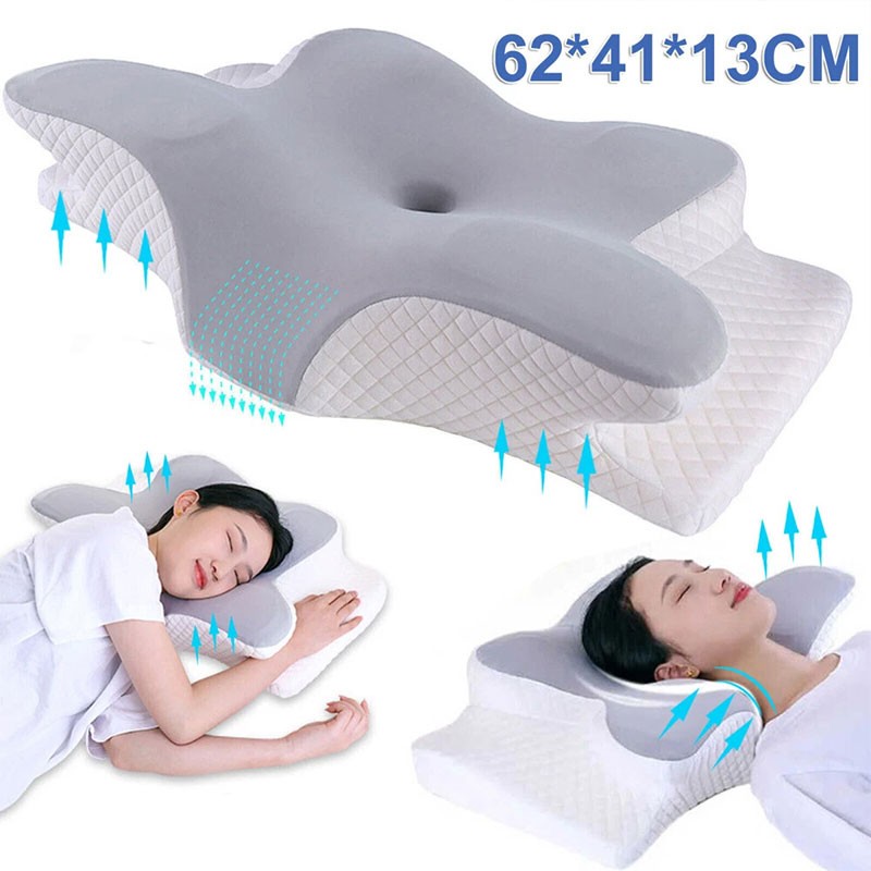 Cervical Memory Foam Neck Pillow Orthopedic Neck Back Support Anti Snore 15