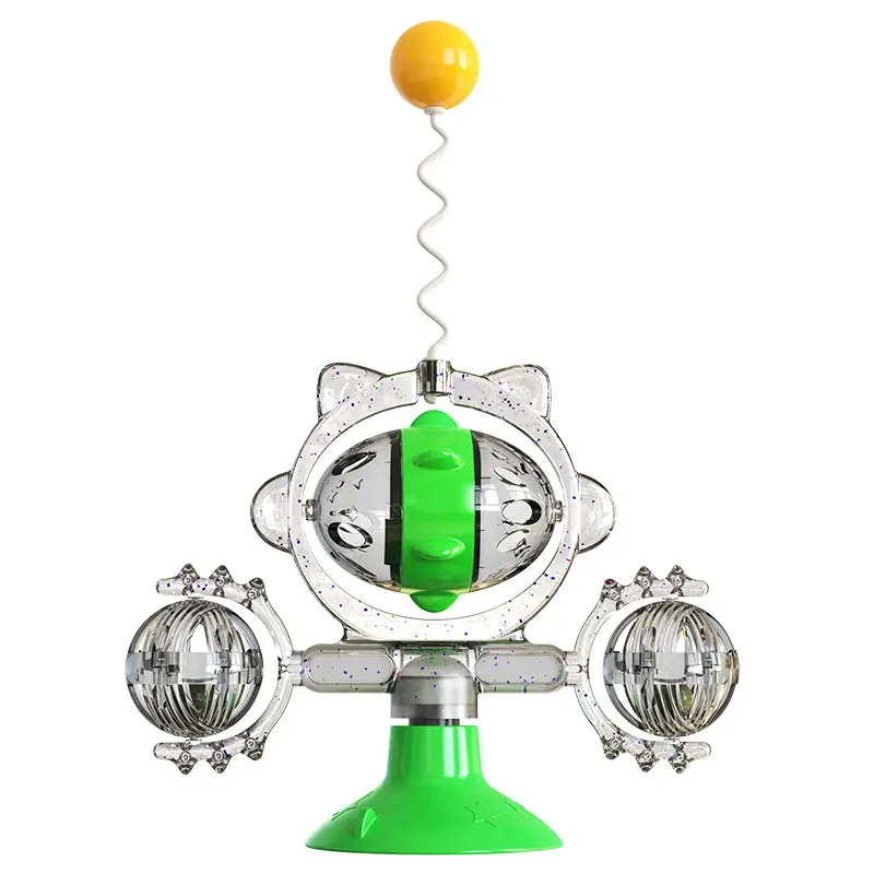 Pet Supplies Cat Pinwheel Toy Sucker Leaky Ball