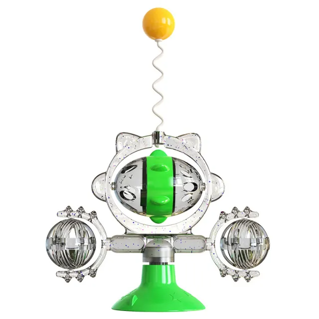 Pet Supplies Cat Pinwheel Toy Sucker Leaky Ball Green - Shop at LoveMi
